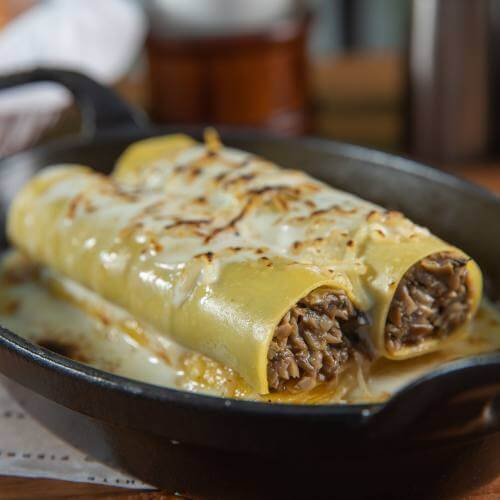 Tasty cannelloni pasta dish photographed in Dubai restaurant – example of professional food photography by Sandbox Creatives.