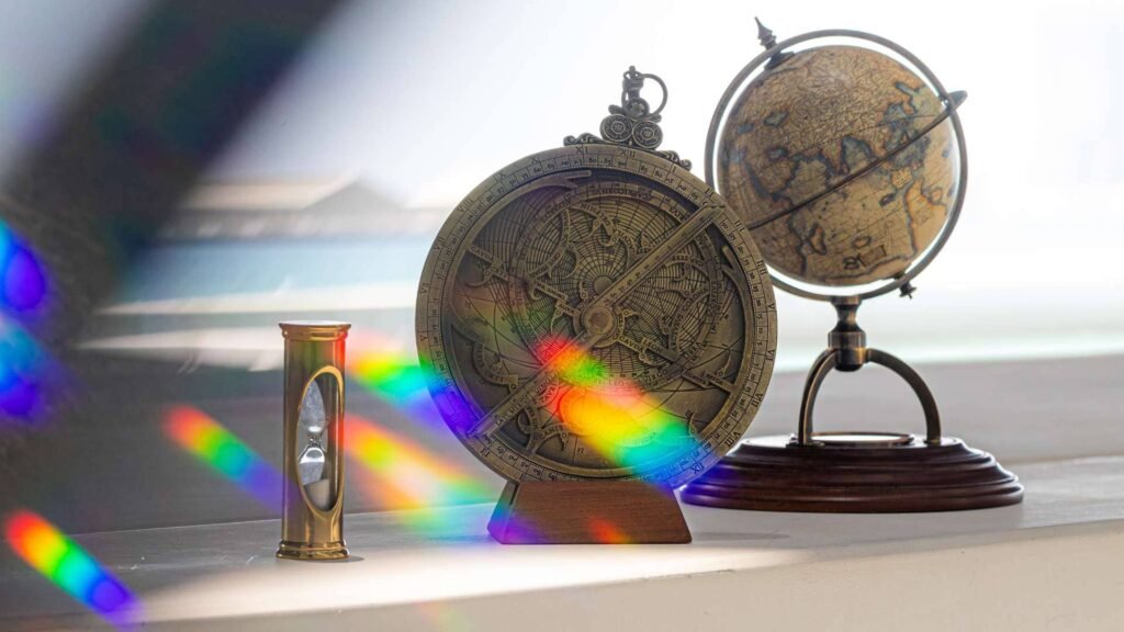 Louvre Abu Dhabi Boutique product photography — globes and art objects by Sandbox Creatives