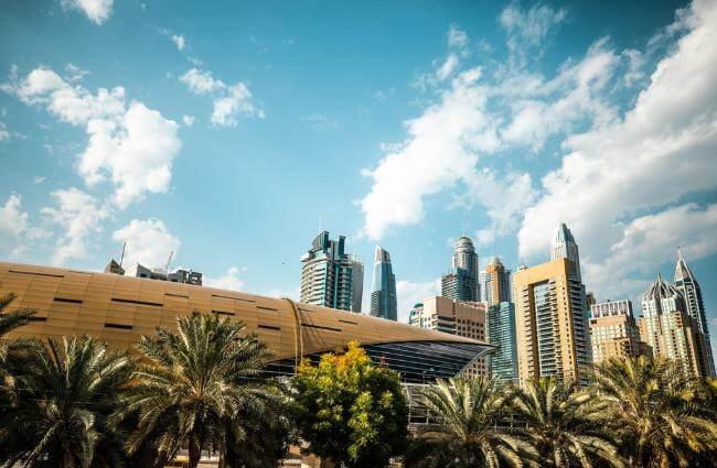 Dubai skyline representing business growth and digital marketing strategy for promoting a new business in Dubai