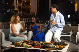 Luxury hotel rooftop dining Dubai — content creation by Sandbox Creatives