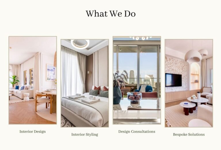 What We Do" section design for Soul Interiors website by Sandbox Creatives, Abu Dhabi web design